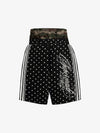 Shorts mit doppeltem Bund und Polka-Dots