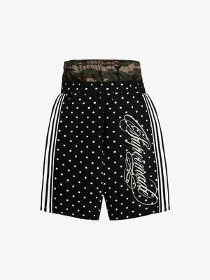 Short à pois à double taille