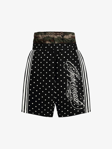 Short à pois à double taille