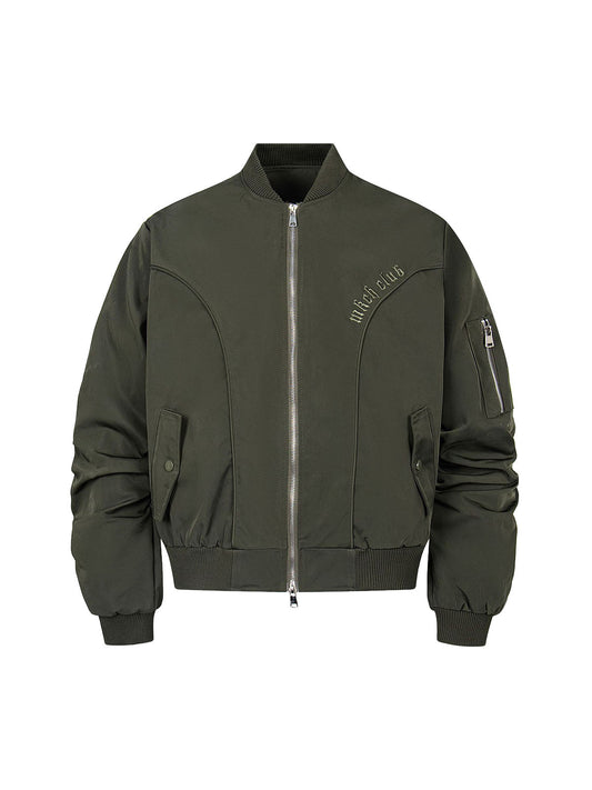 Retro Deconstructed Bomber Jacket 