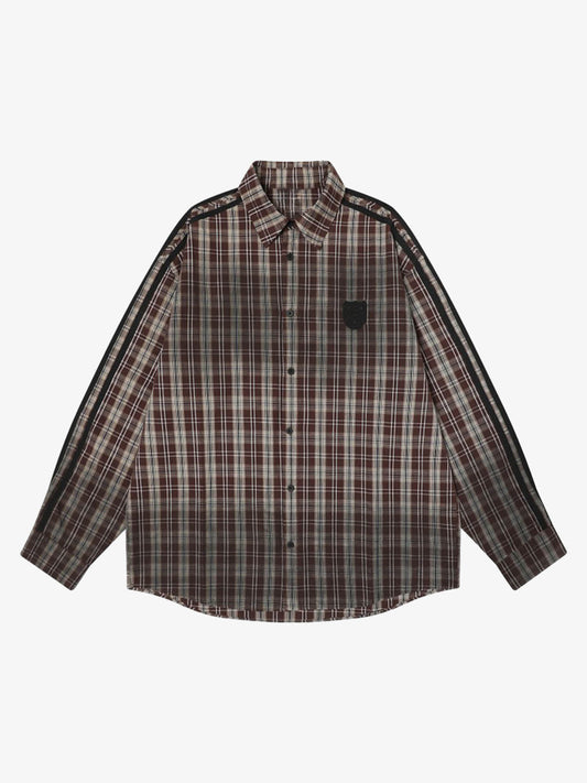 Stylish Plaid Long Sleeve Shirt for Casual and Outdoor Wear 