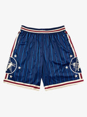 Star Crest Striped Soccer Shorts 