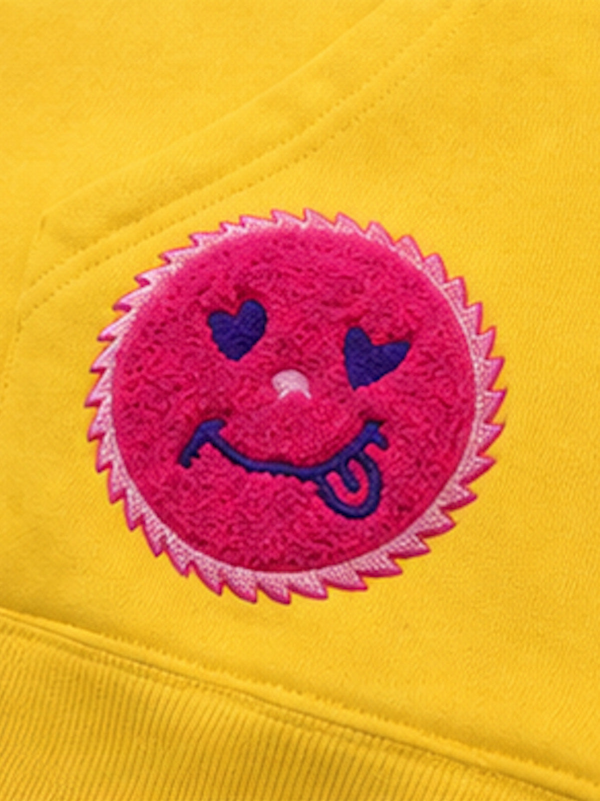 Gear Smiley Embroidered Hoodie & Jogger Set