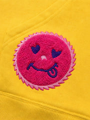 Gear Smiley Embroidered Hoodie & Jogger Set