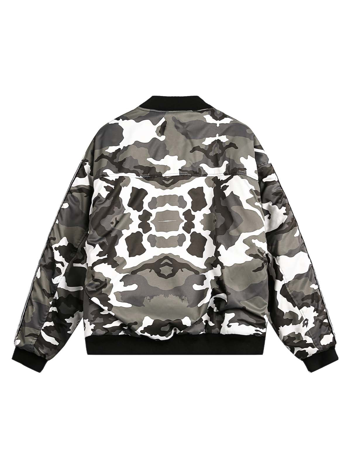 Thesupermade Camouflage Patch Bomber Jacket 