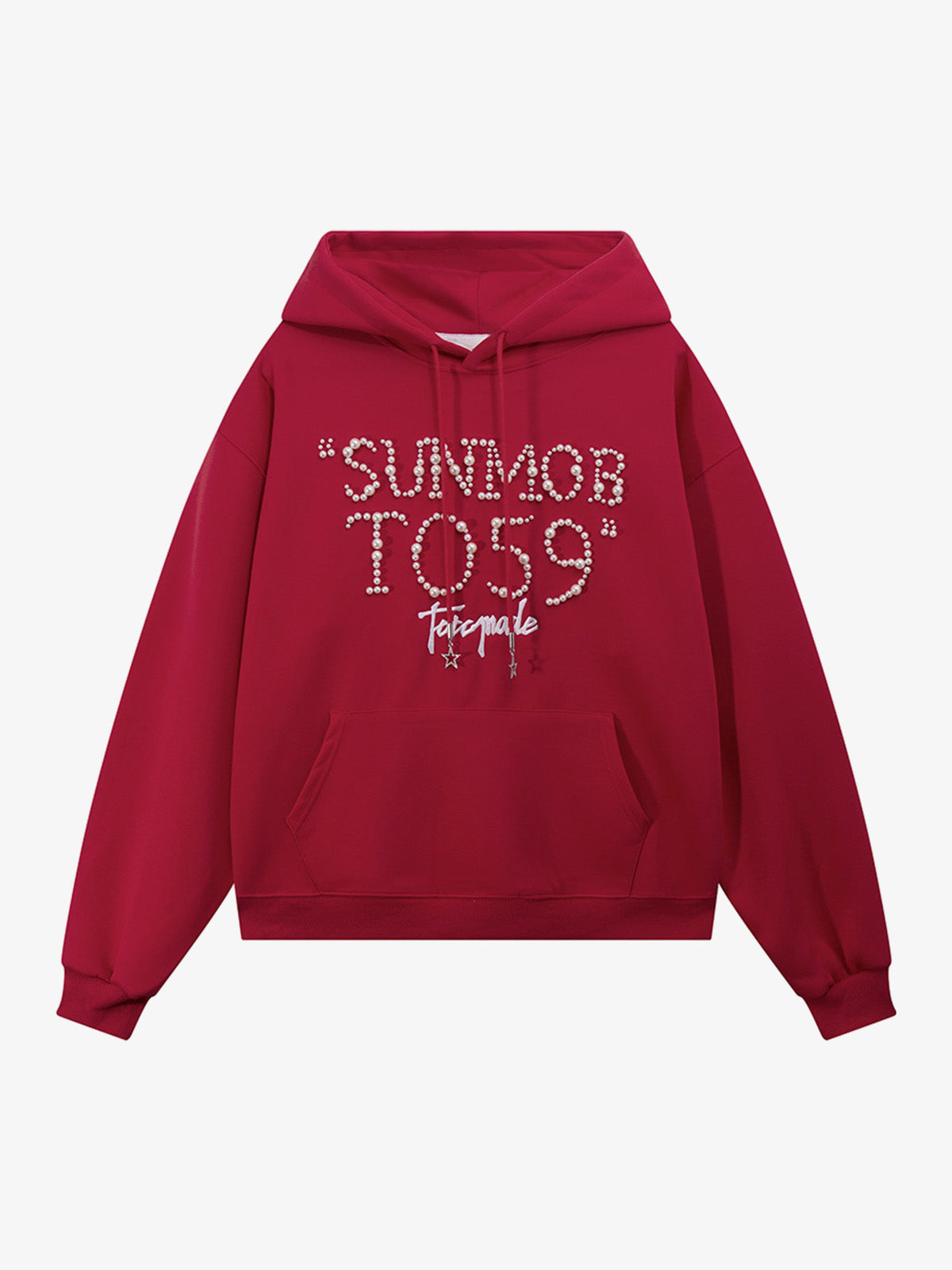Street Beaded Loose Hoodie 