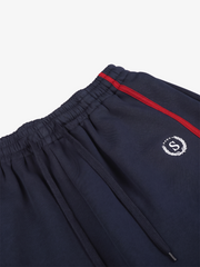 Color Block Striped Embroidered Sweatpants