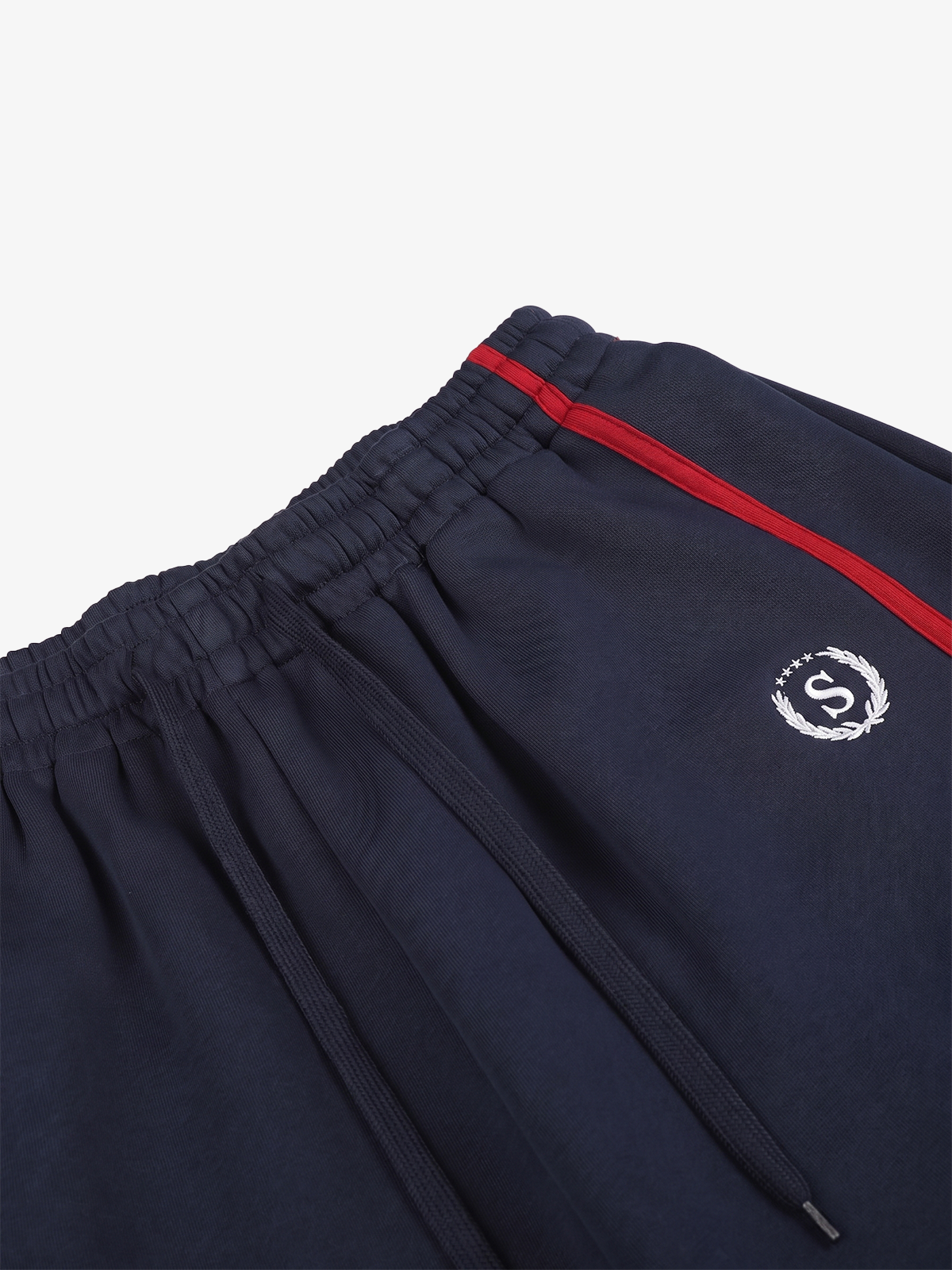 Color Block Striped Embroidered Sweatpants