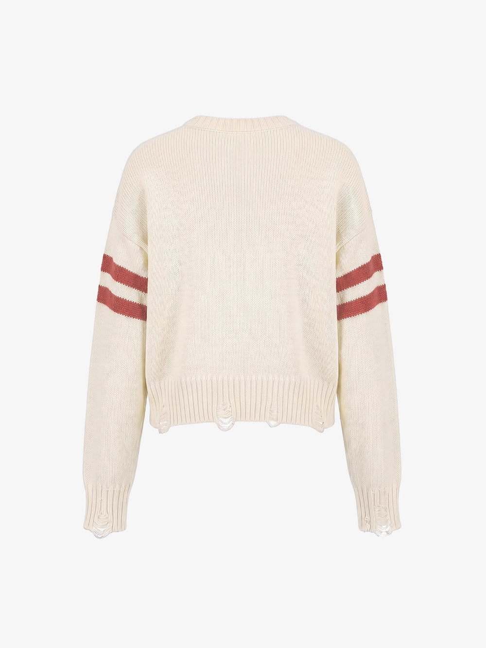 Vintage Digital Print Knit Sweater