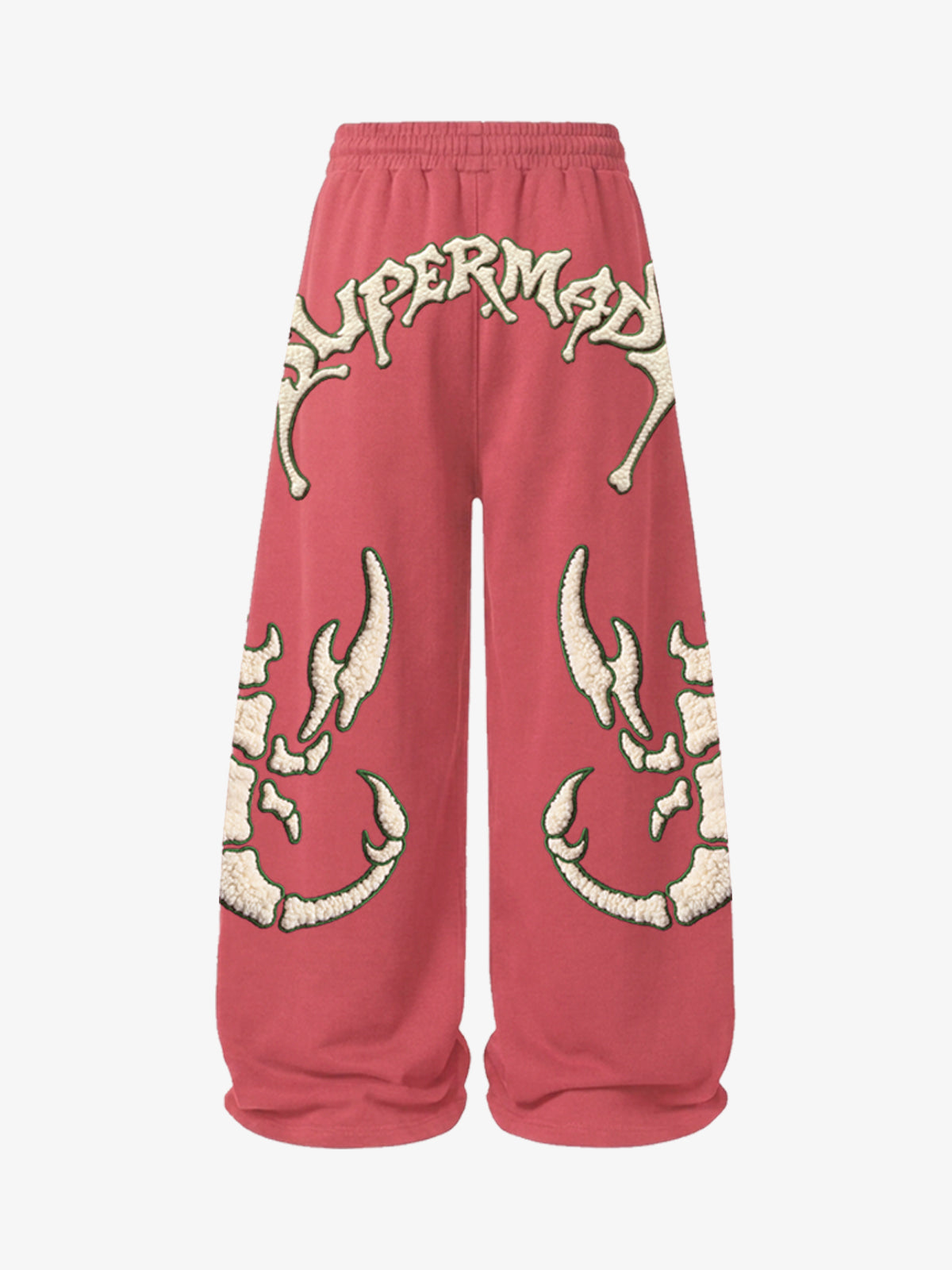 Scorpion Skeleton Terry Embroidered Wide-Leg Sweatpants