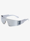 Stylish Rainbow Reflective Shield Sunglasses for Outdoor Activities 