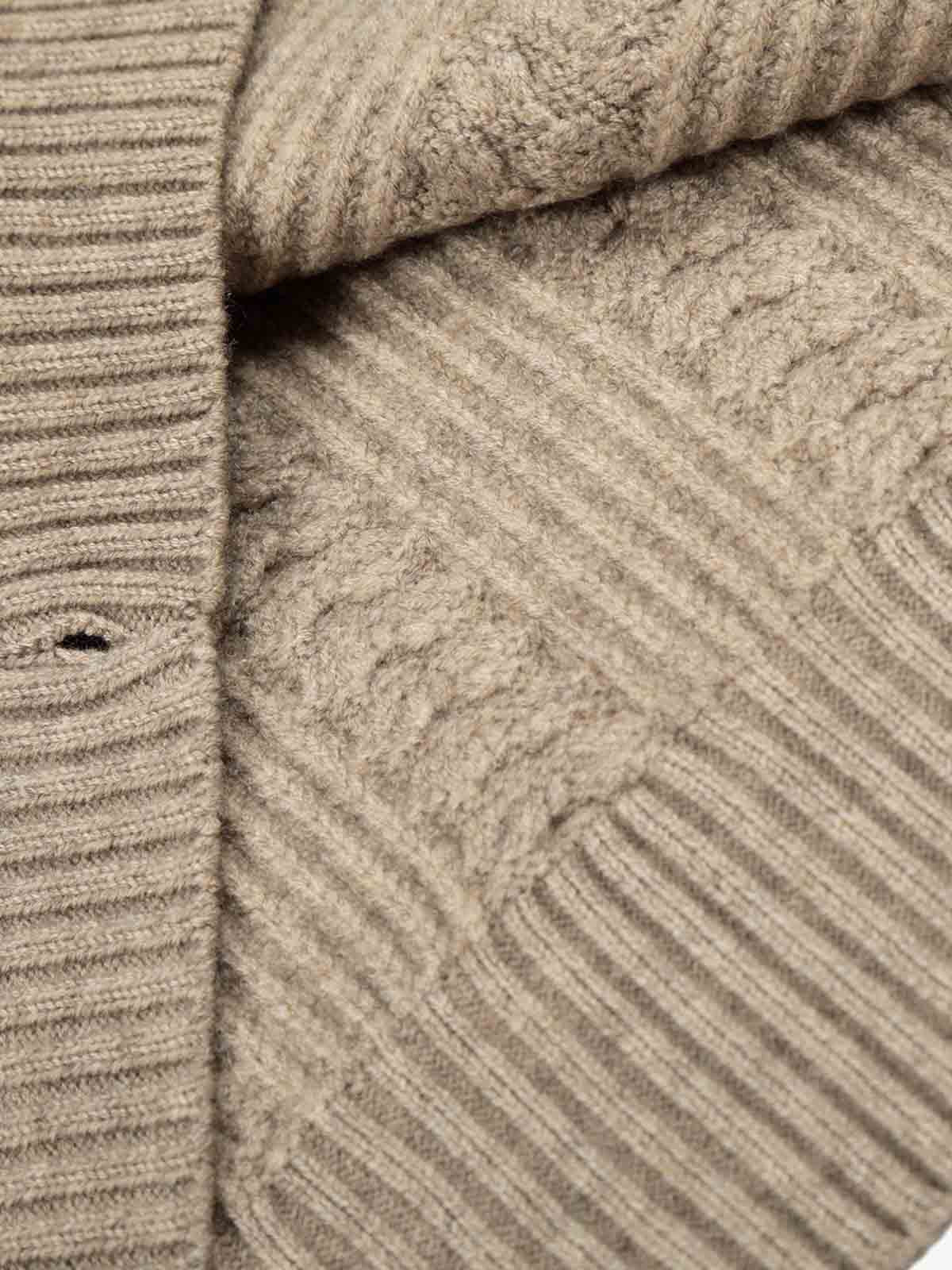 Retro High Neck Cardigan Knit Zipper Sweater