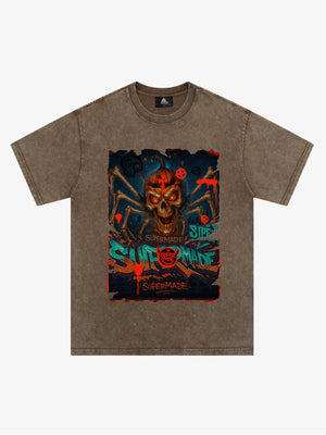 Bloody Dark Skull Spider T-shirt 