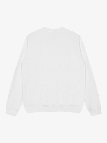 Thesupermade Street Contrast Design Letter Print Round Neck Sweatshirt 