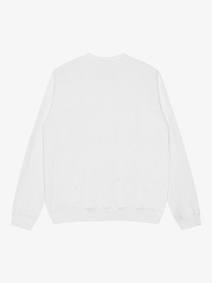 Street Gothic Letter Print Crew Neck Sweatshirt 