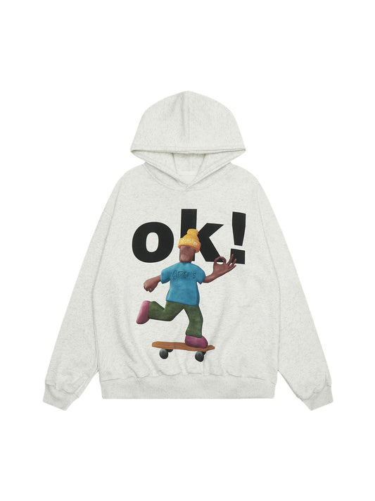 Thesupermade Skateboard Character Printed Hoodie - 2322 