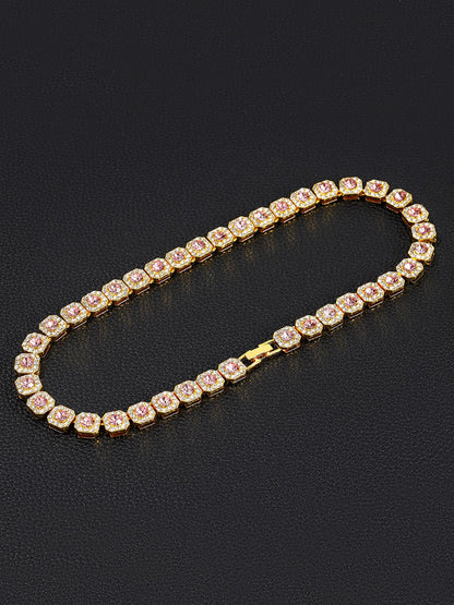 Thesupermade Round Diamond Cuban Necklace 