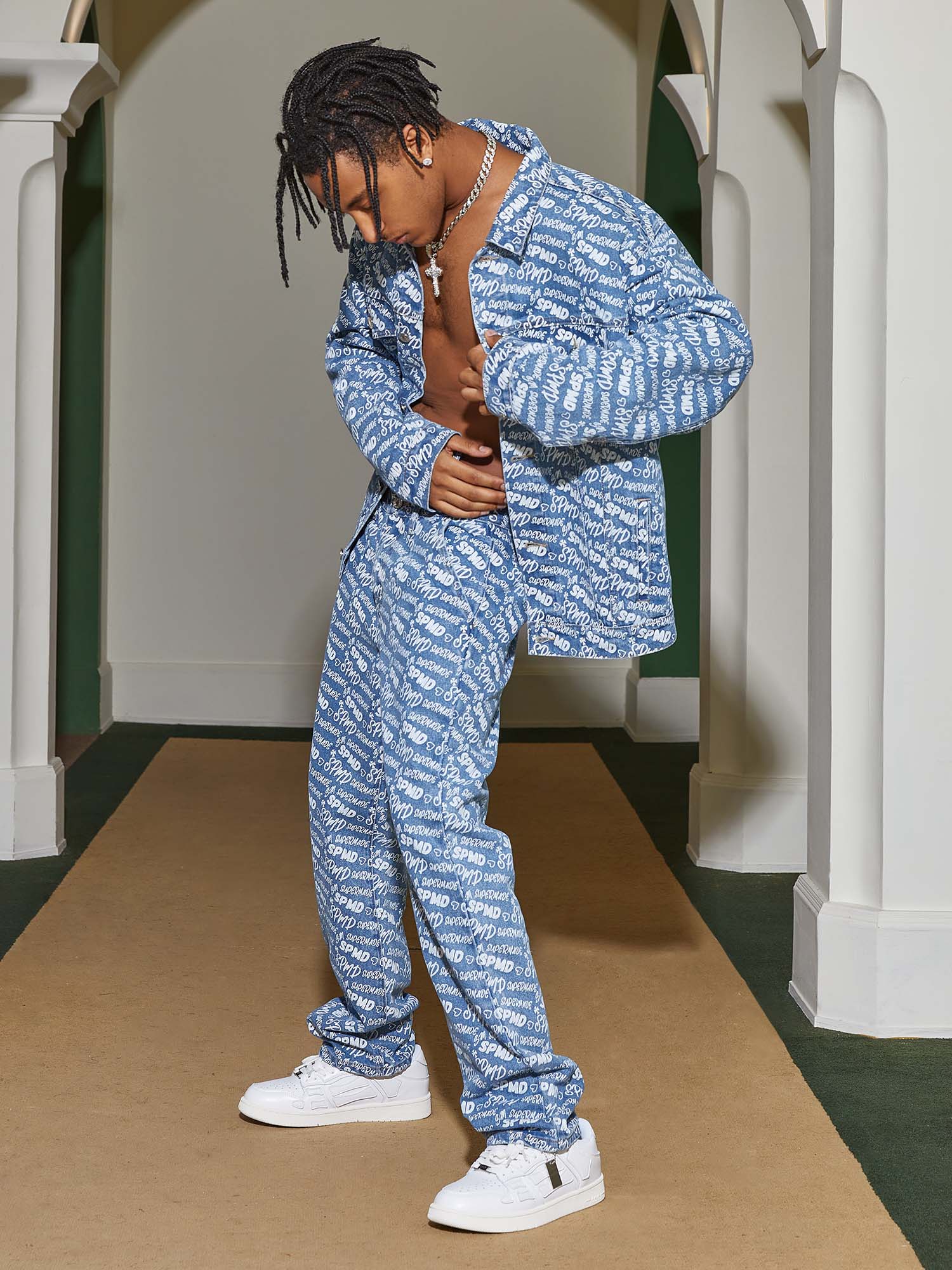 Thesupermade High Street Versatile Denim Suit - 1719