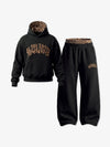 Leopard Patchwork Hoodie & Trousers Set