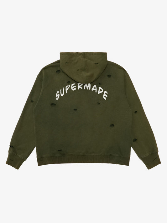 Original Vintage Washed Ripped Hoodie 
