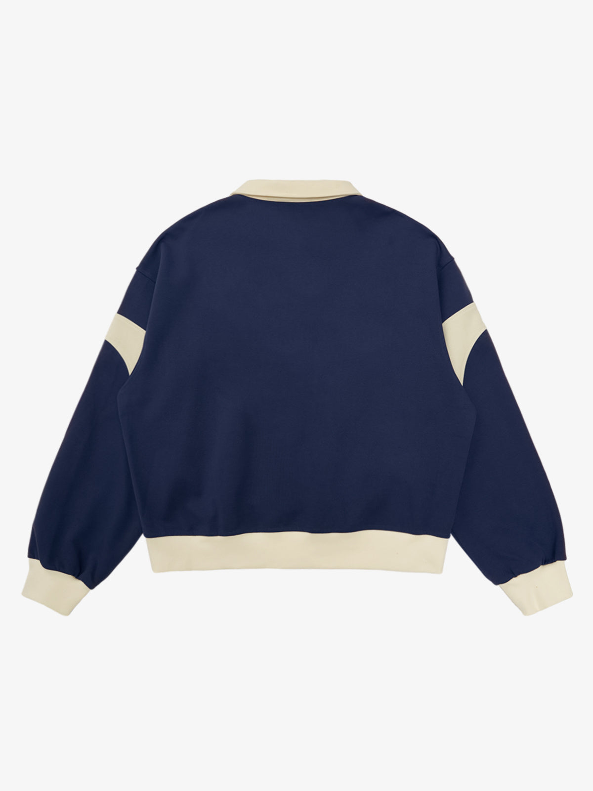 Original Racing Style Print Lapel Sweatshirt 