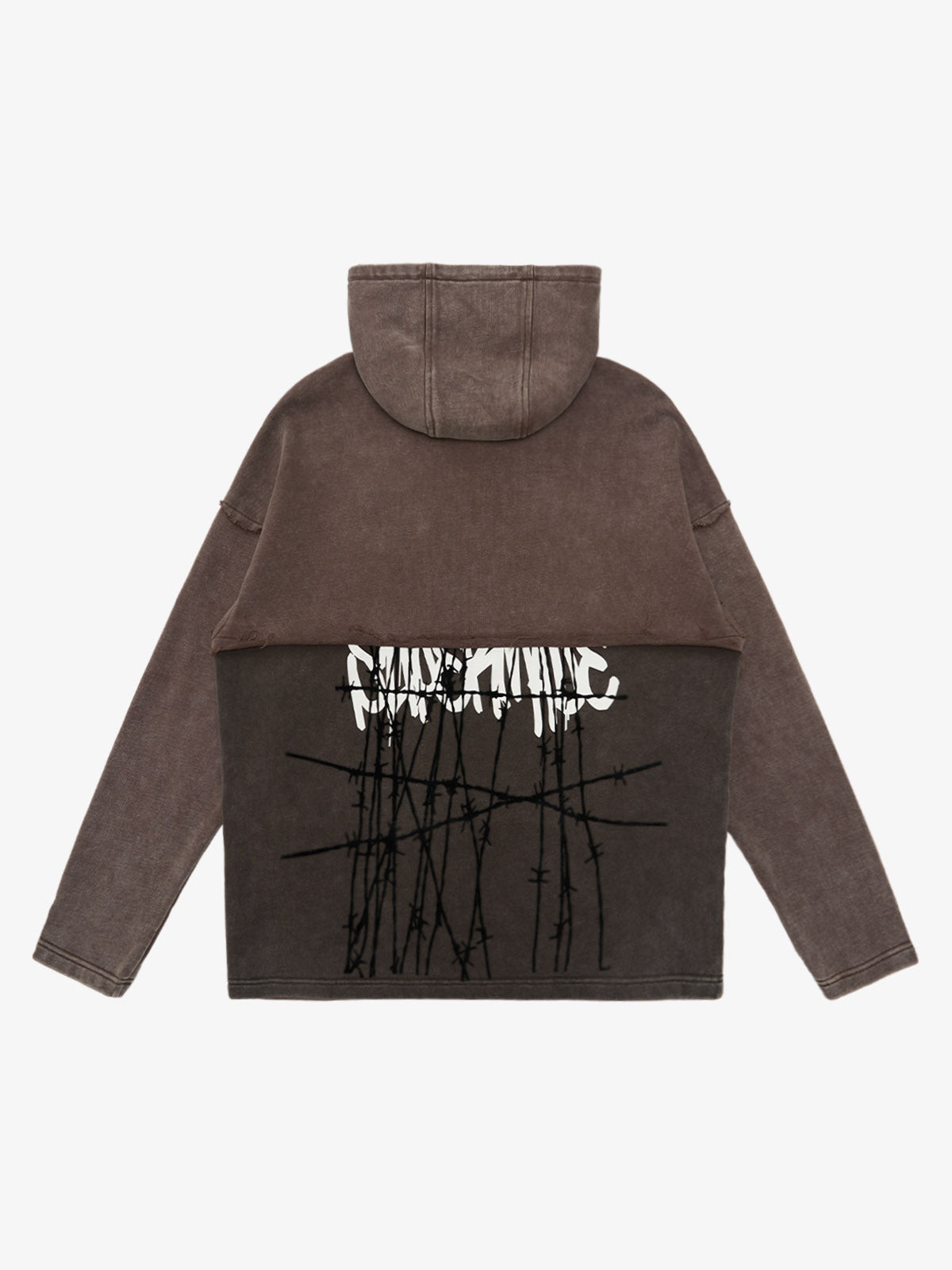 Distressed Thorn Destruction Painting Hoodie 