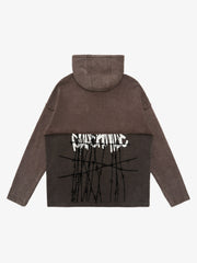 Distressed Thorn Destruction Painting Hoodie 