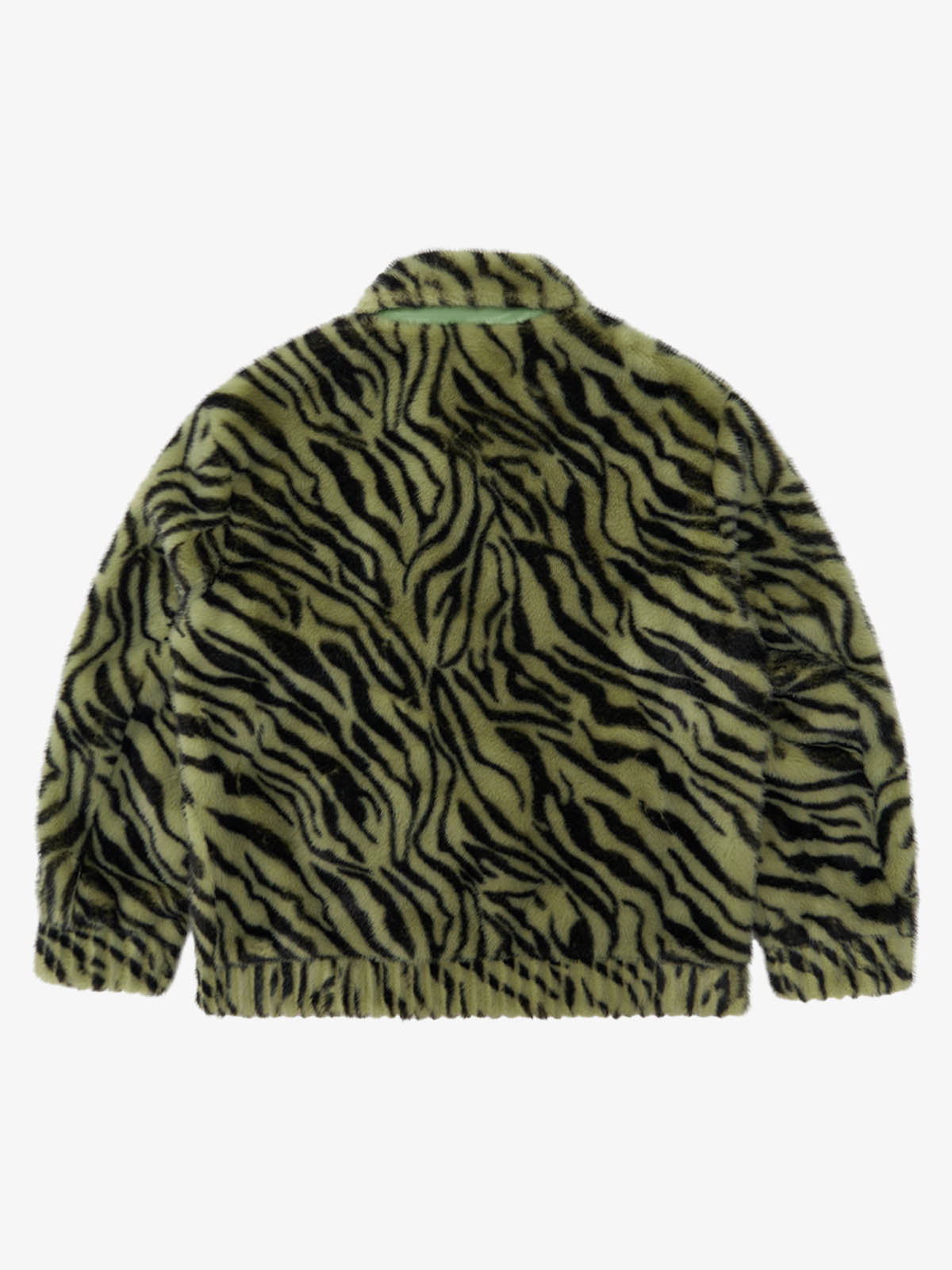 Vintage Striped Fur Thick Fleece Jacket 