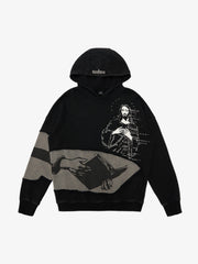 Distressed Electronic Exorcist Print Hoodie 
