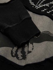 Distressed Electronic Exorcist Print Hoodie 