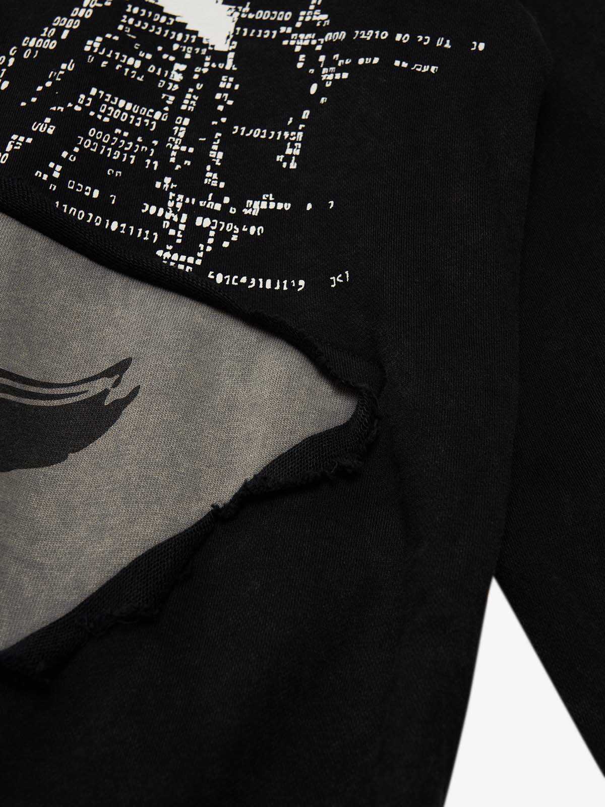 Distressed Electronic Exorcist Print Hoodie 