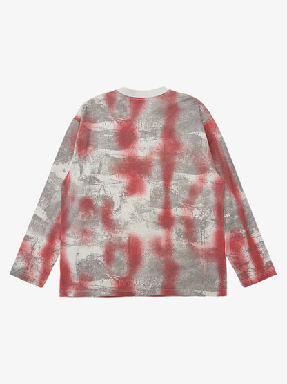 Street Dirty Bye Gradient Design Long-Sleeved T-Shirt 
