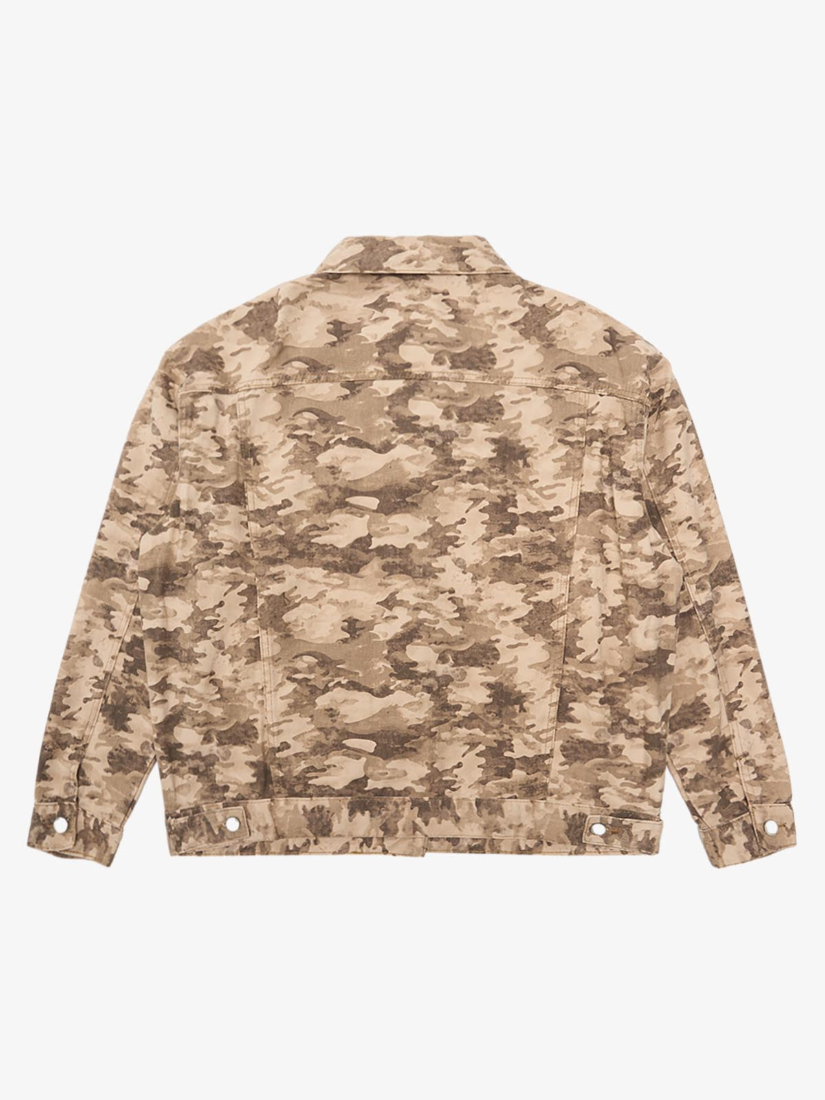 Camouflage Multi-Pocket Work Denim Jacket 