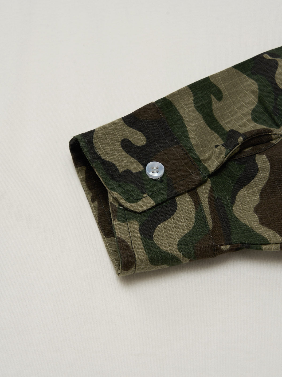 Fake Two-Piece Camouflage Patchwork Long Sleeve T-Shirt 