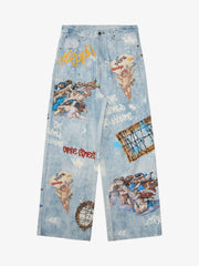 Artistic Renaissance Denim Set - 2484 