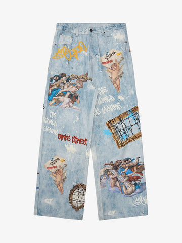Artistic Renaissance Denim Set - 2484 