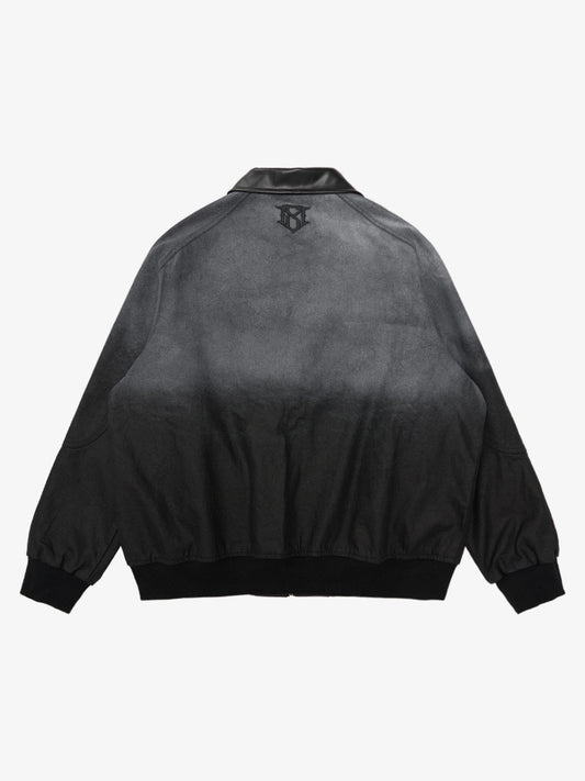 Original 3D Letter Embroidered Bomber Jacket 