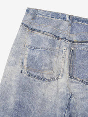 Frame Cross Print Denim Jeans - 2554 
