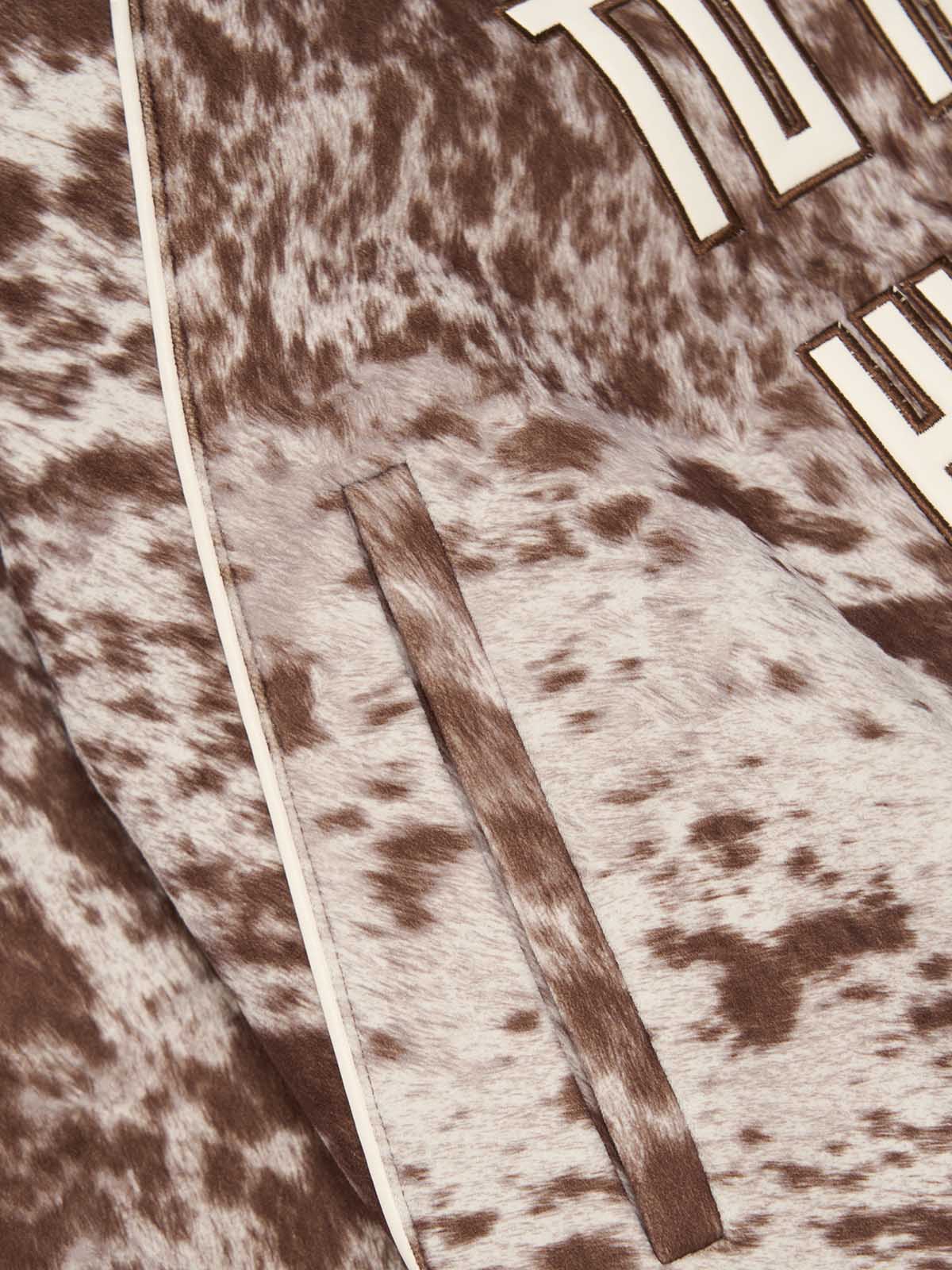 Retro Statement Snow Leopard Fleece Jacket 