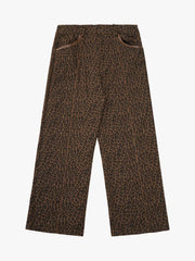 SUPM Letter Graffiti Cross Frame Leopard Print Set 