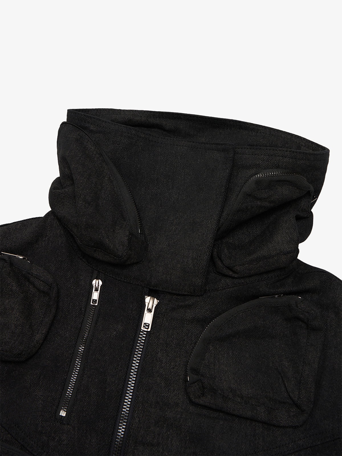 Heavy-Duty Multi-Pocket Multi-Zipper Vest 