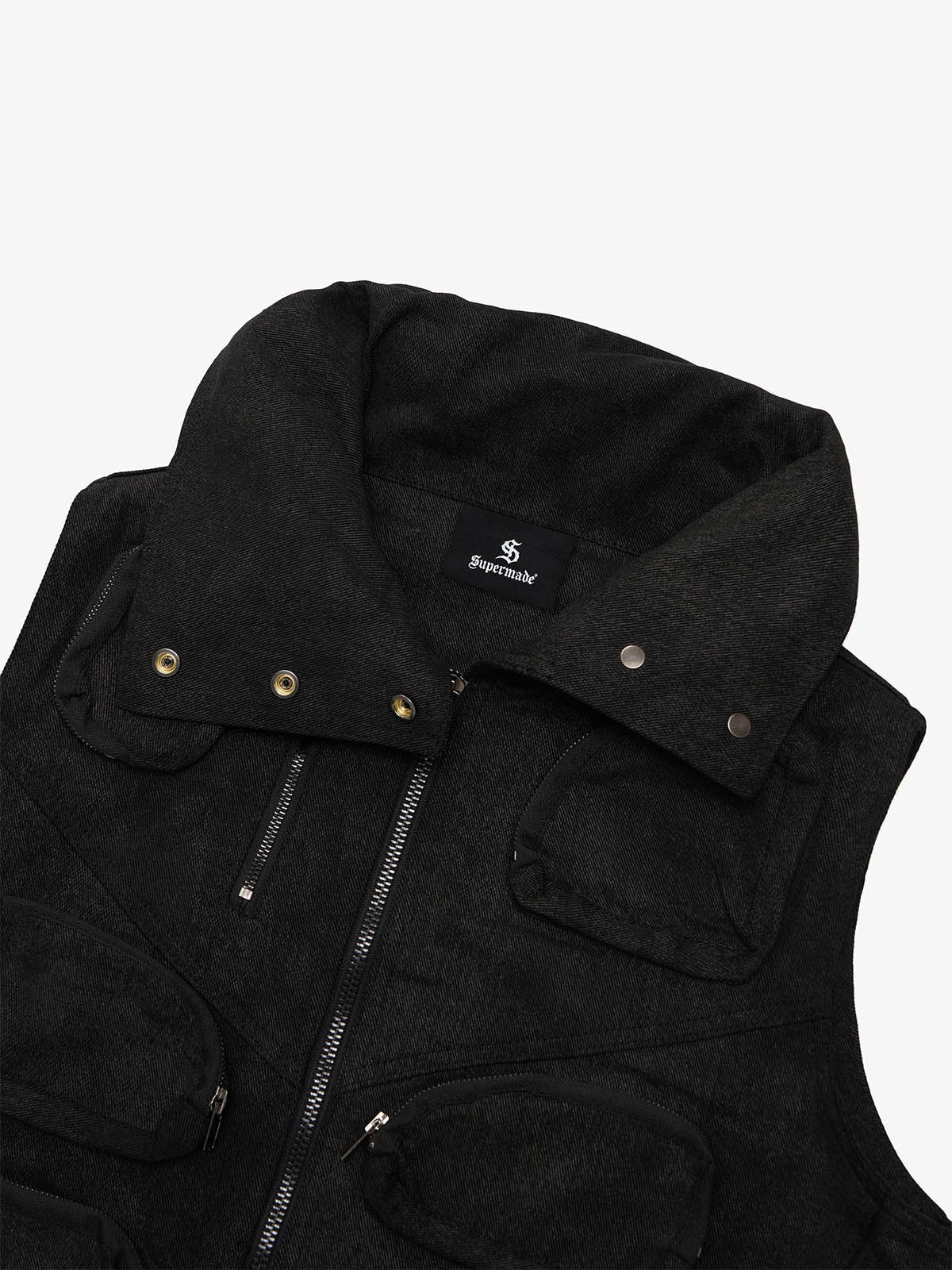 Heavy-Duty Multi-Pocket Multi-Zipper Vest 