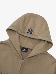 SUPERMADE Thorn Embroidery Zip Hoodie 