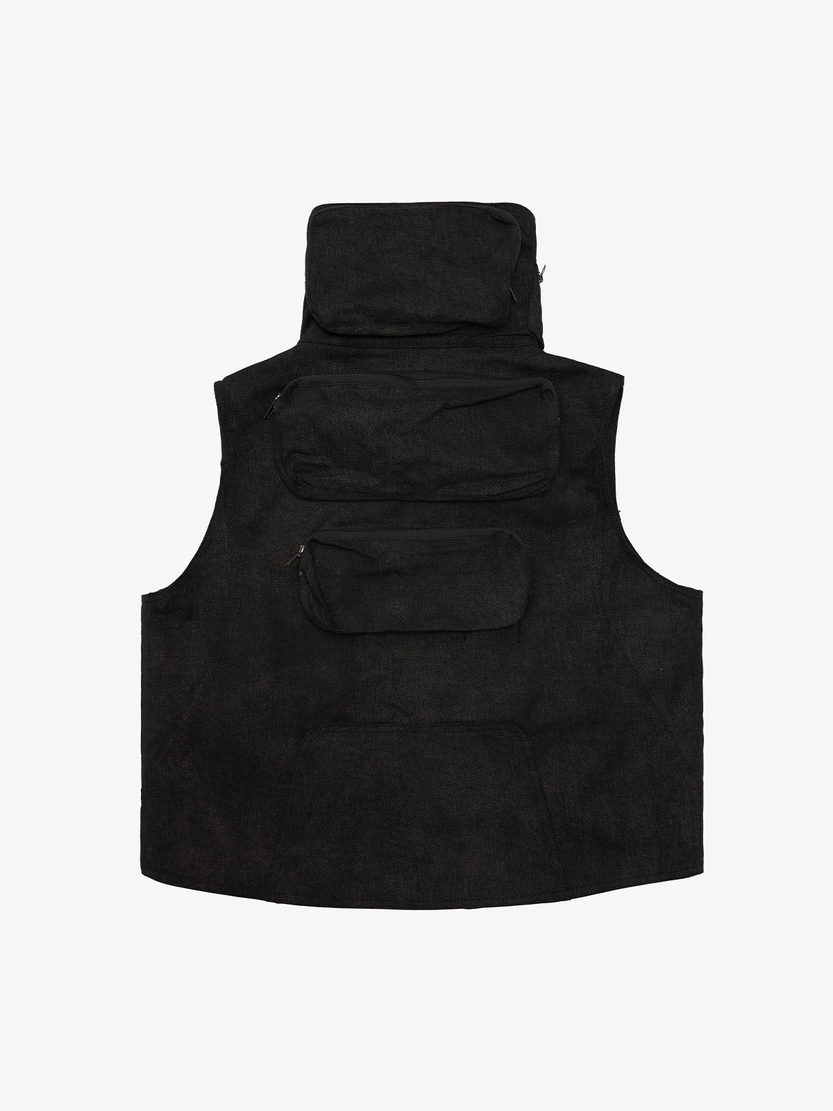 Heavy-Duty Multi-Pocket Multi-Zipper Vest 