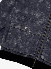 Original Oversized Denim Hoodie And Shorts Set - 2583 