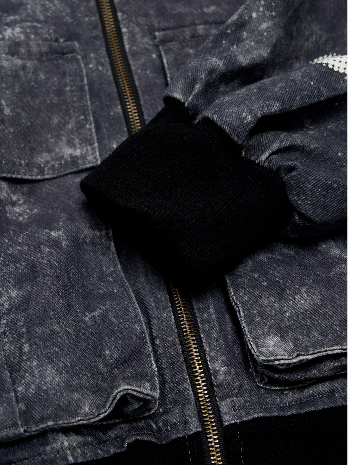 Original Oversized Denim Hoodie And Shorts Set 