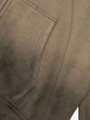 SUPERMADE Thorn Embroidery Zip Hoodie 