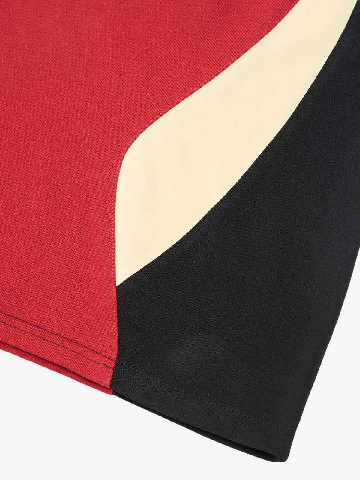 Original Retro Contrast Color Long-Sleeved T-Shirt 