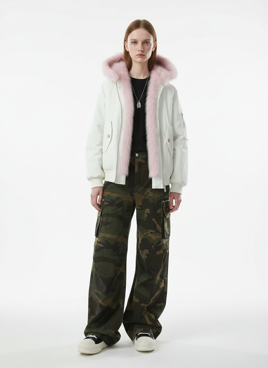 Vintage Multi-Pocket Functional Camo Cargo Pants 