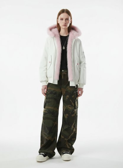 Vintage Multi-Pocket Functional Camo Cargo Pants 